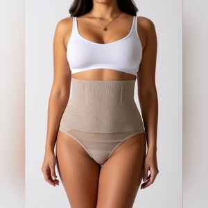 Seamless High-Waist Shapewear in Tan